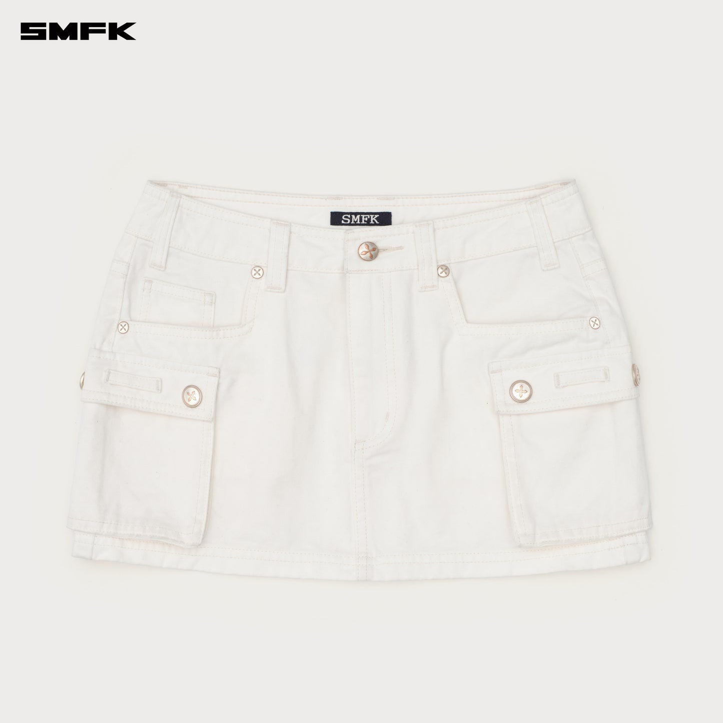Compass Wild Road Cargo Skirt Snowy Mountain White