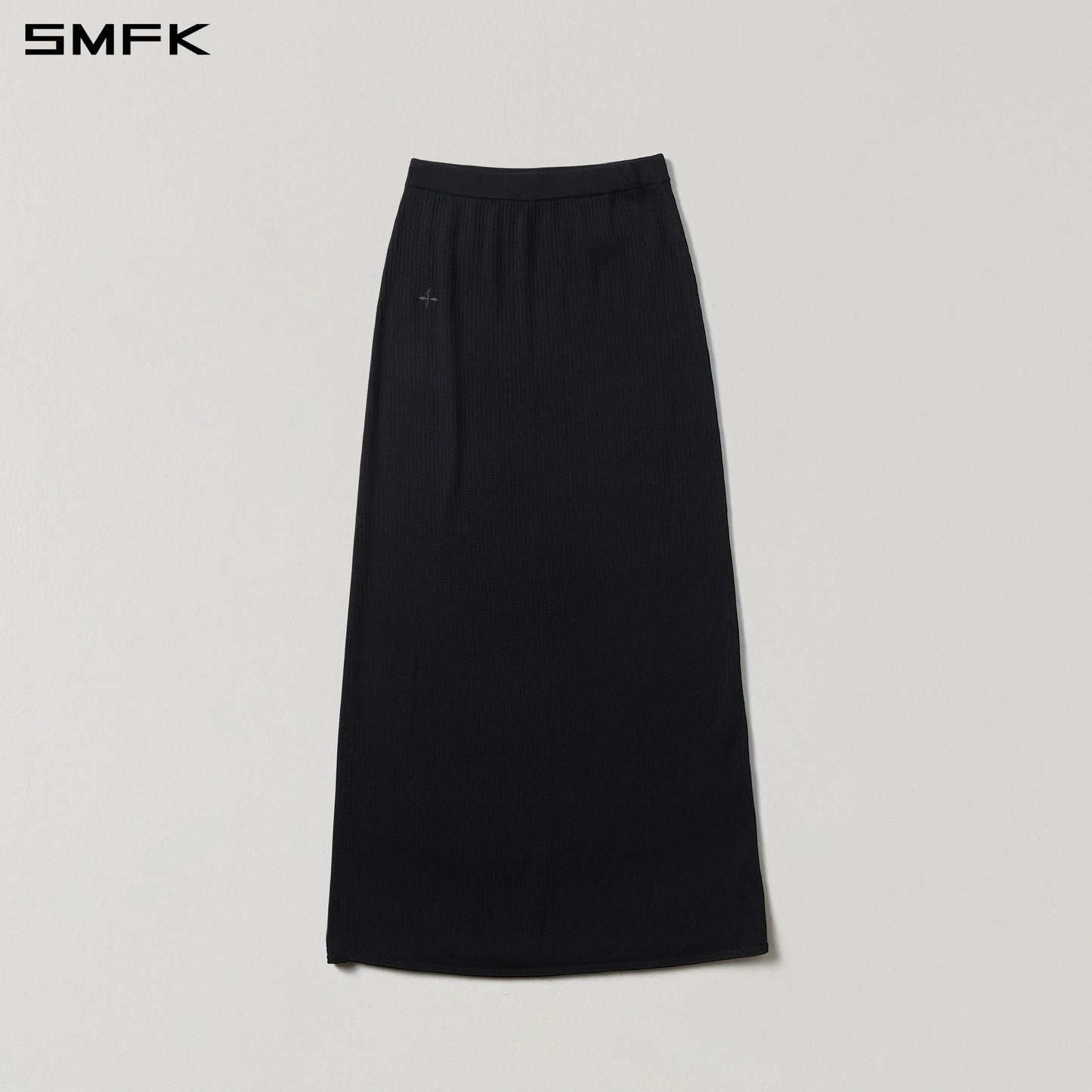MYTH SEER STRT KNIT LONG DRESS/TENCEL+SILK