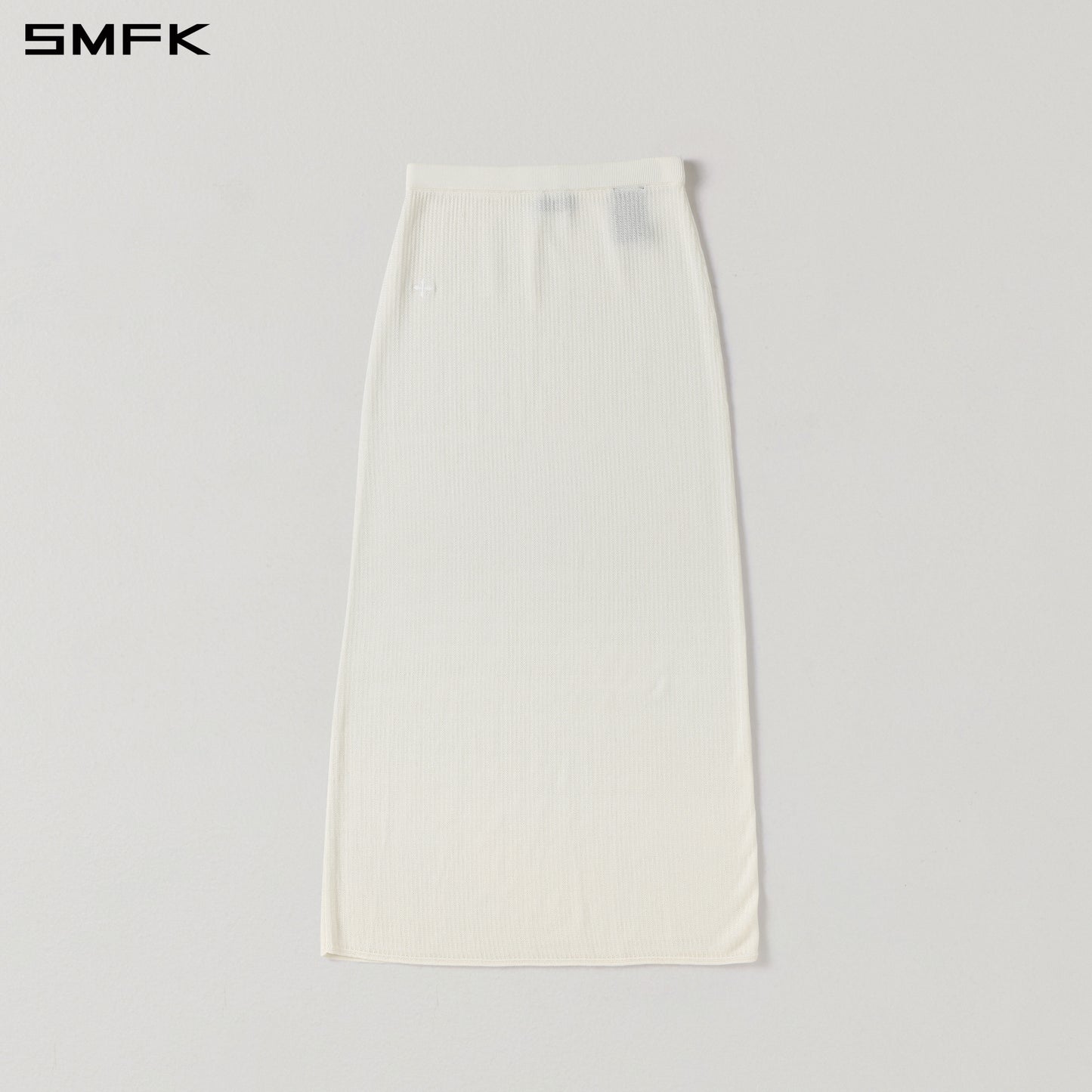 MYTH SEER STRT KNIT LONG DRESS/TENCEL+SILK