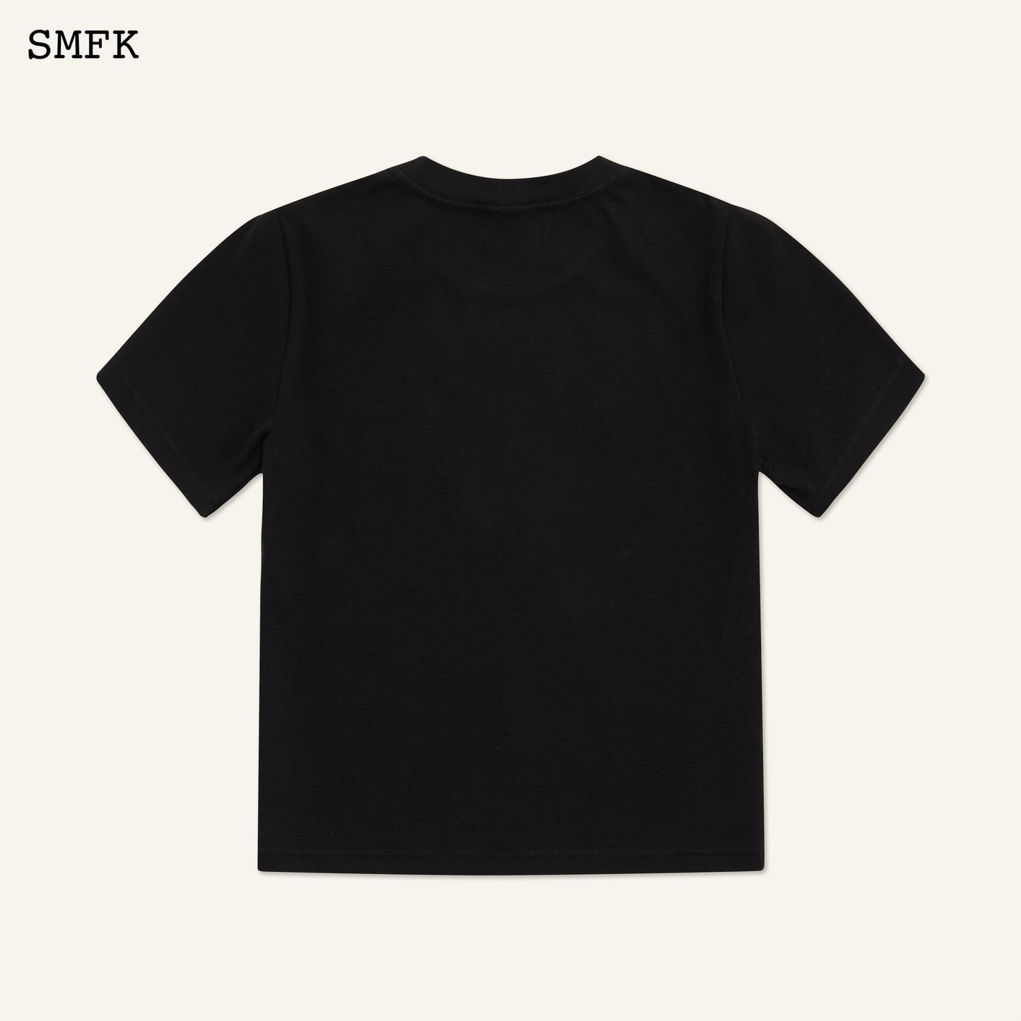COMPASS HUG SLIM-FIT TEE IN BLACK