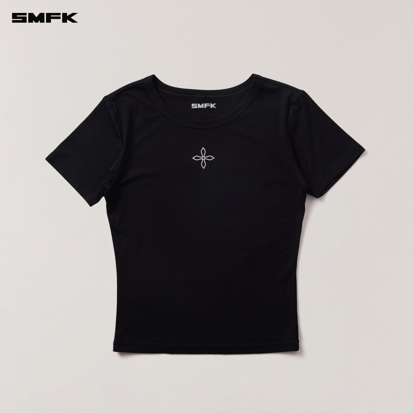 COMPASS STAMP ACETATE BODY SPORTS TEE/ WILD BLACK