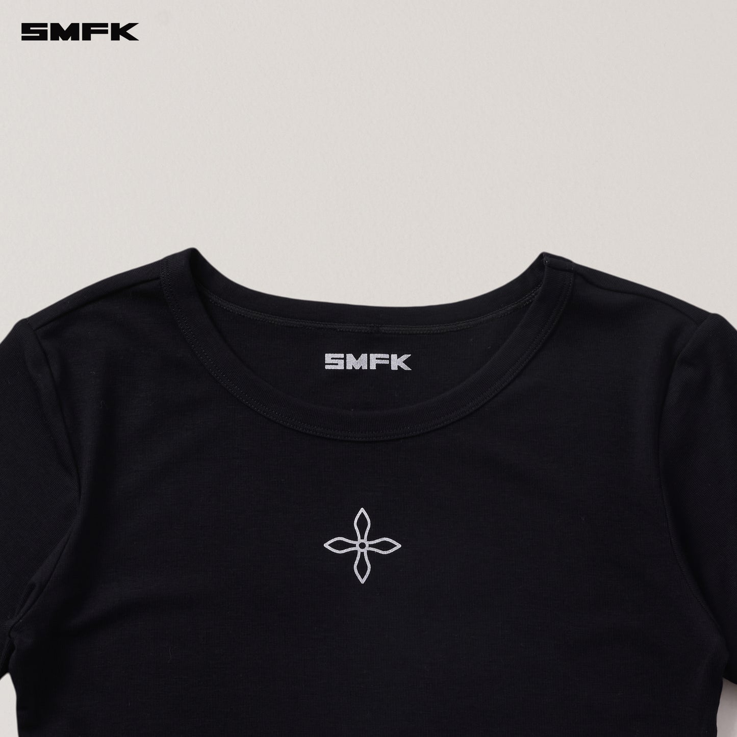 COMPASS STAMP ACETATE BODY SPORTS TEE/ WILD BLACK