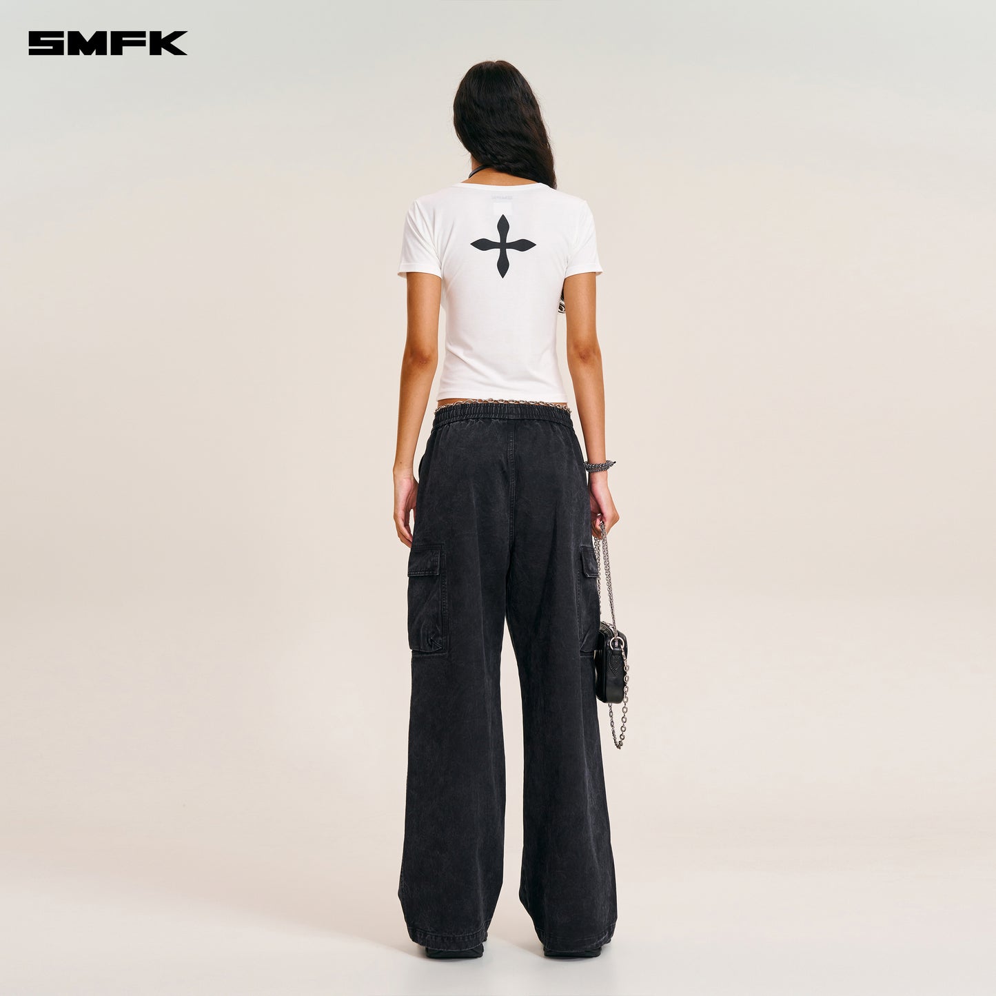 COMPASS STAMP ACETATE BODY SPORTS TEE / SNOW MOUNTAIN WHITE