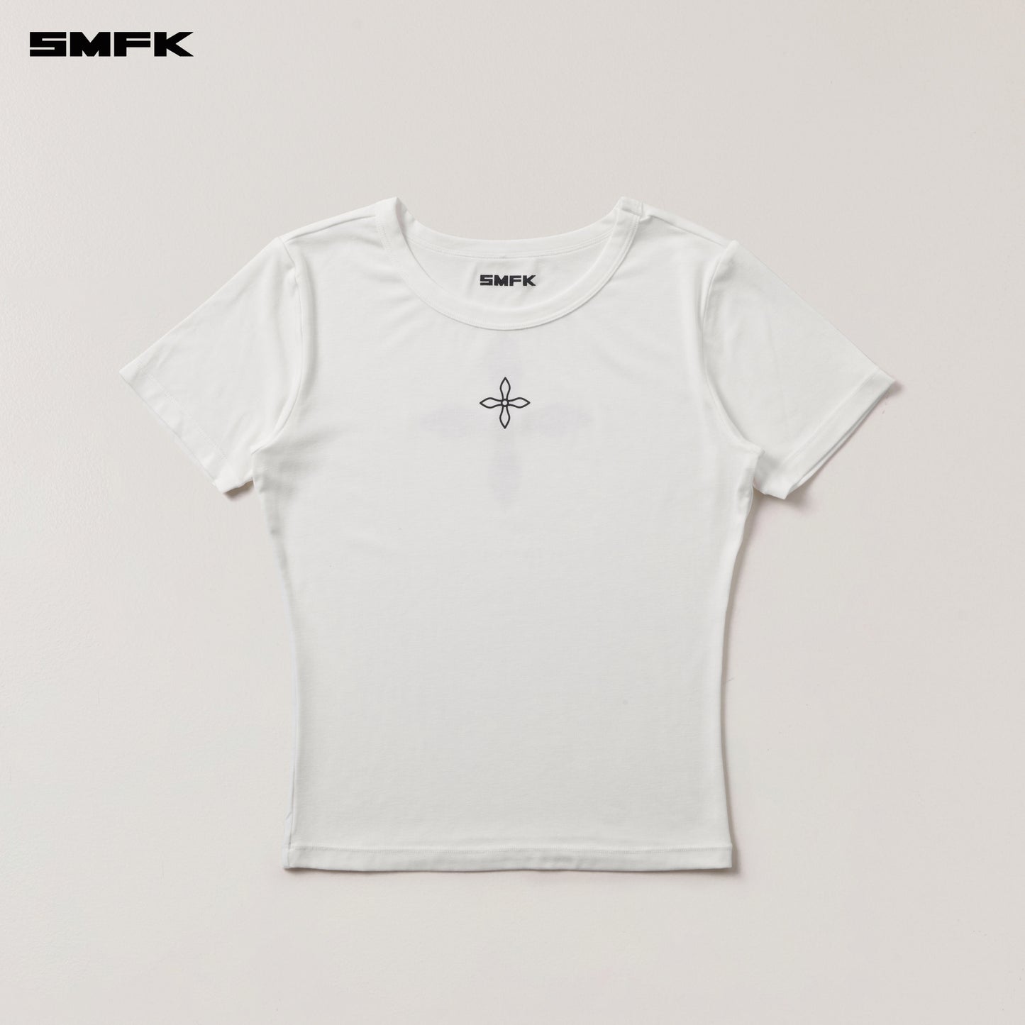 COMPASS STAMP ACETATE BODY SPORTS TEE / SNOW MOUNTAIN WHITE
