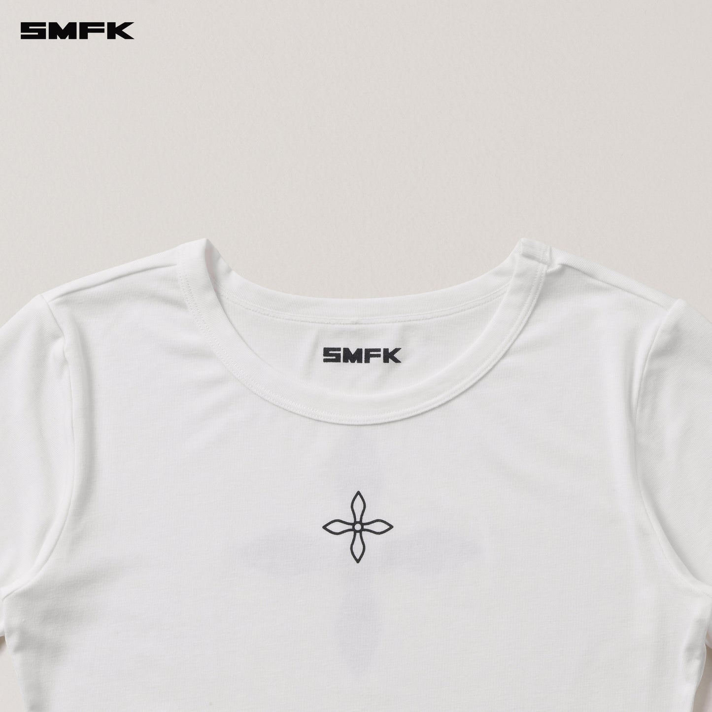 COMPASS STAMP ACETATE BODY SPORTS TEE / SNOW MOUNTAIN WHITE