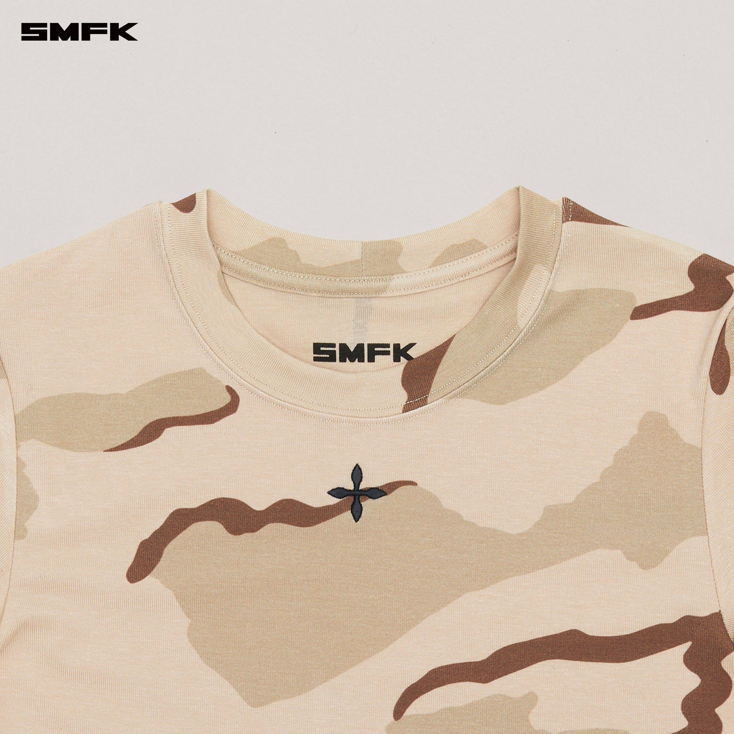 COMPASS Stamp Slim Fit Sport Tee_ Desert Camouflage