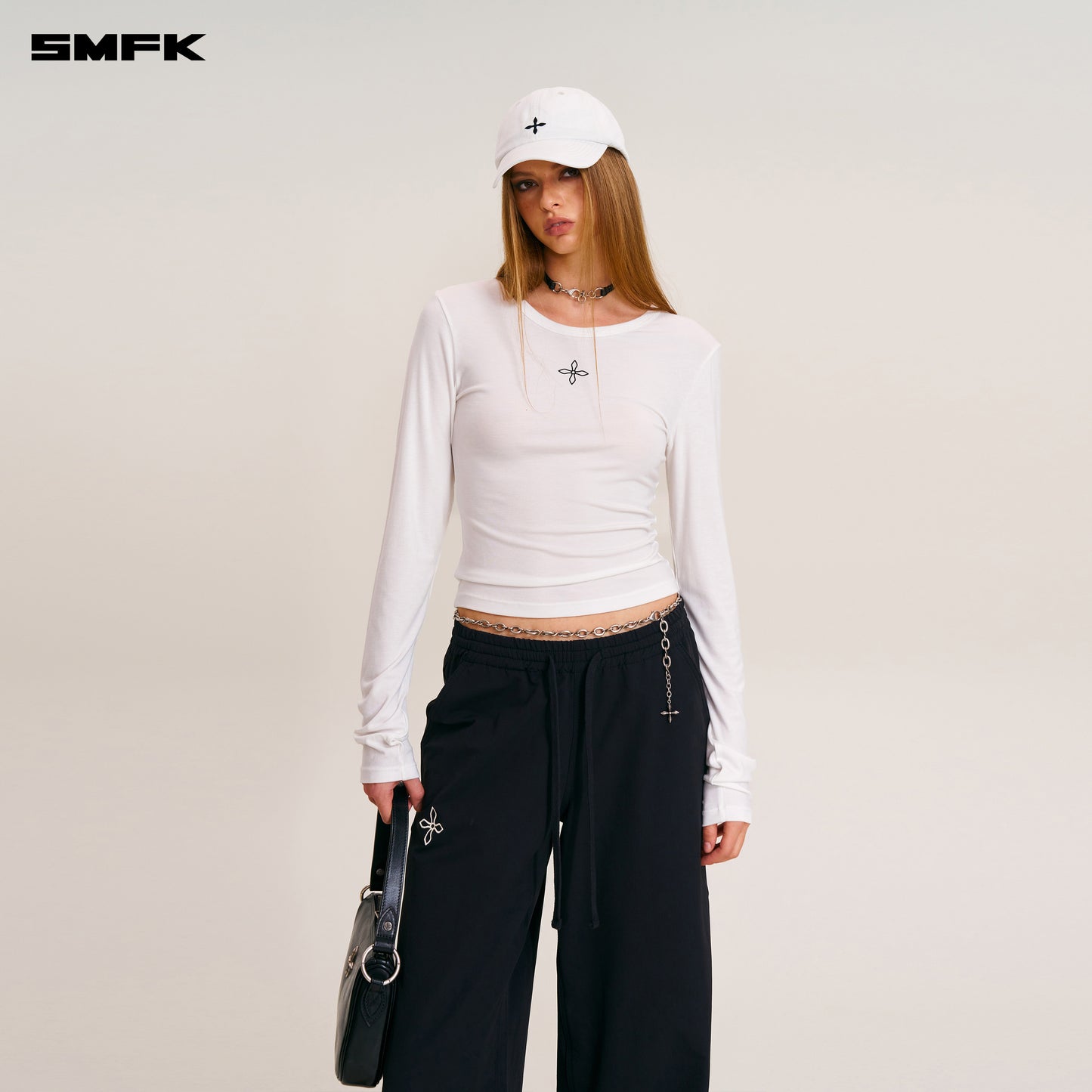 COMPASS BADGE RETRO CARGO CAP/ SNOW MOUNTAIN WHITE