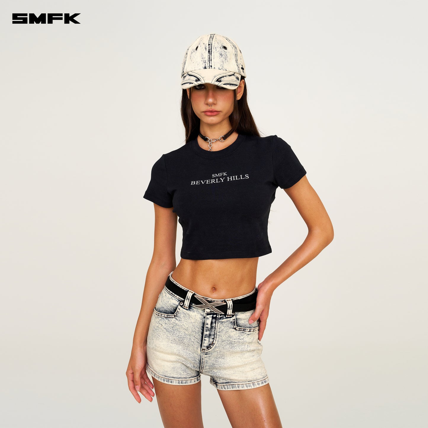 Compass Vintage Cross Cowboy Baseball Cap White Snowflake