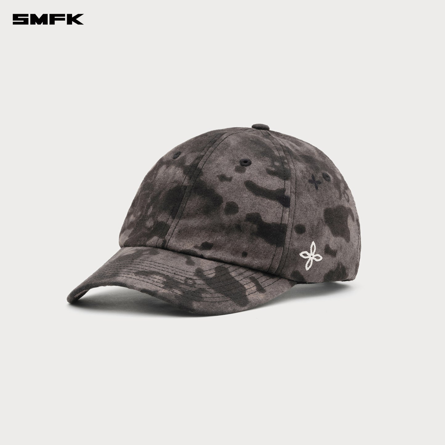 Compass Cross Chain Badge Baseball Cap Black Camo
