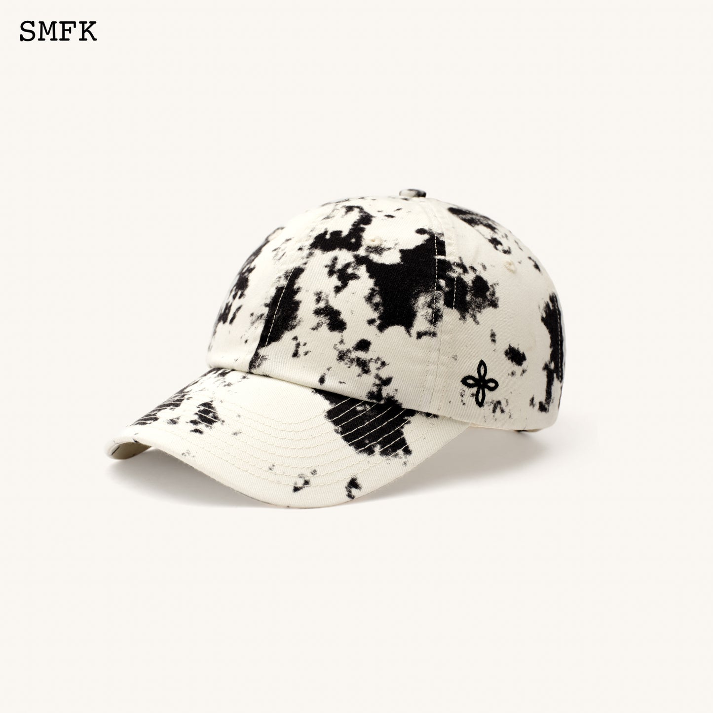 Compass Cross Chain Badge Baseball Cap White Camouflage