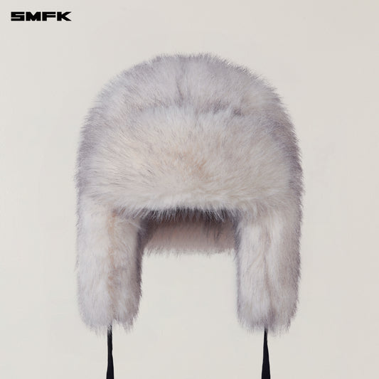 COMPASS MODE WASTELAND FURRY HUNTING HAT/ ARCTIC FOX WHITE