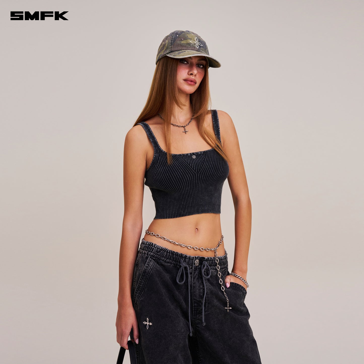 RAGE WILD HANDCRAFT CAMO CARGO CAP/ ARMY GREEN CAMOUFLAGE