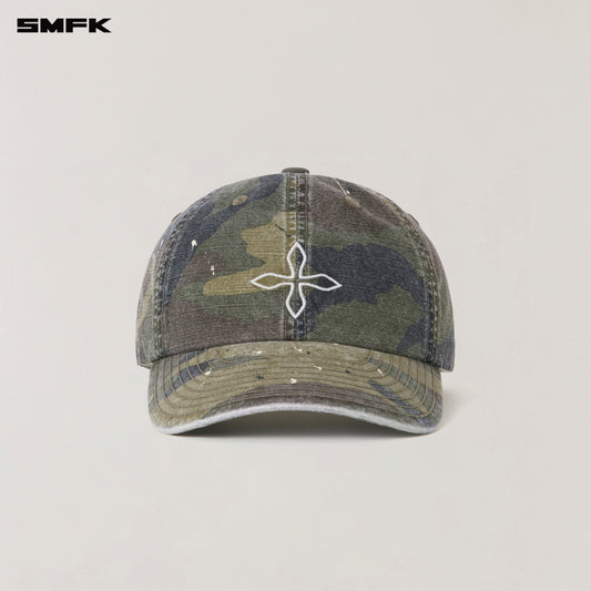 RAGE WILD HANDCRAFT CAMO CARGO CAP/ ARMY GREEN CAMOUFLAGE