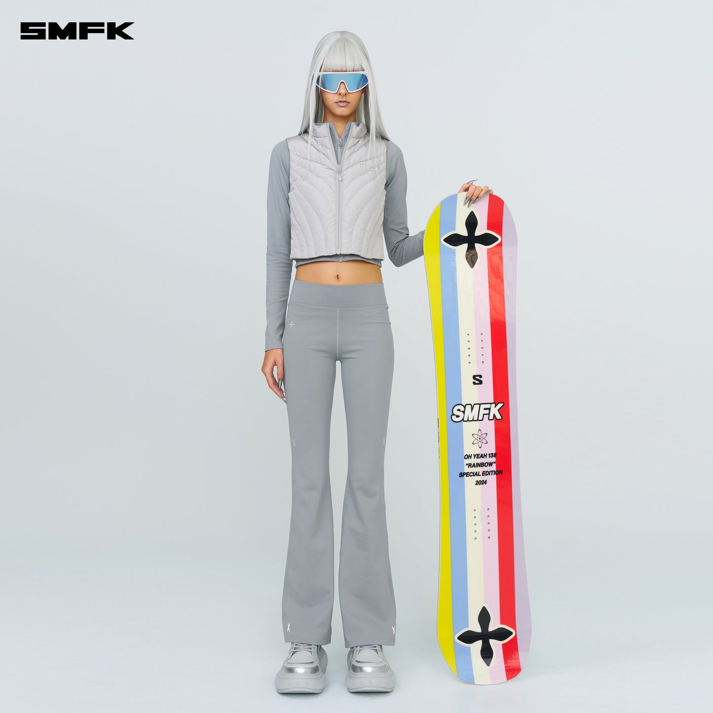 SMFK X SALOMON SNOW BOARD OHYEAH RAINBOW