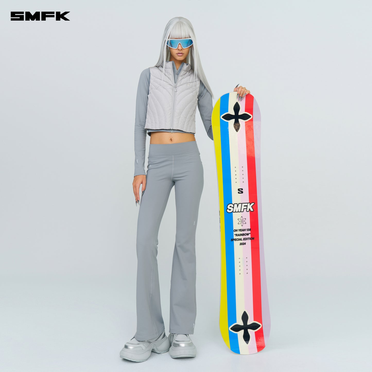 SMFK X SALOMON SNOW BOARD OHYEAH RAINBOW