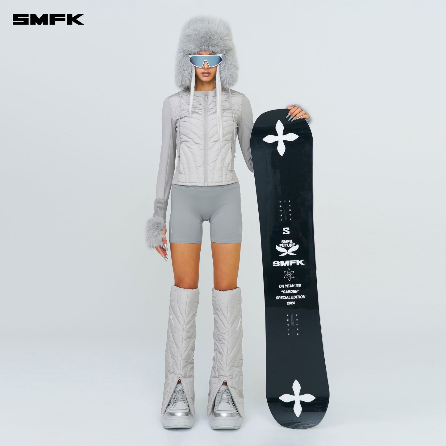 SMFK X SALOMON SNOW BOARD OHYEAH BLACK GARDEN