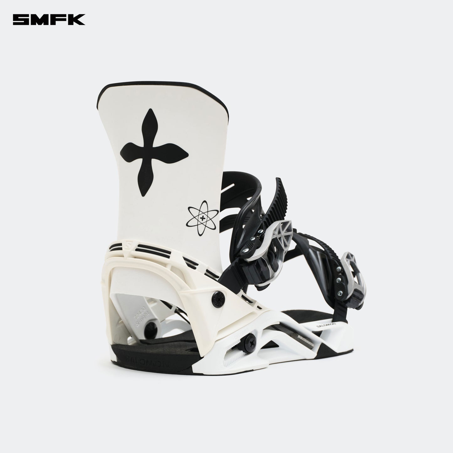 SMFK X SALOMON Snowboard Binding White COMPASS