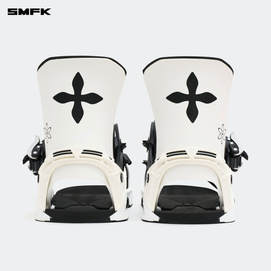 SMFK X SALOMON Snowboard Binding White COMPASS