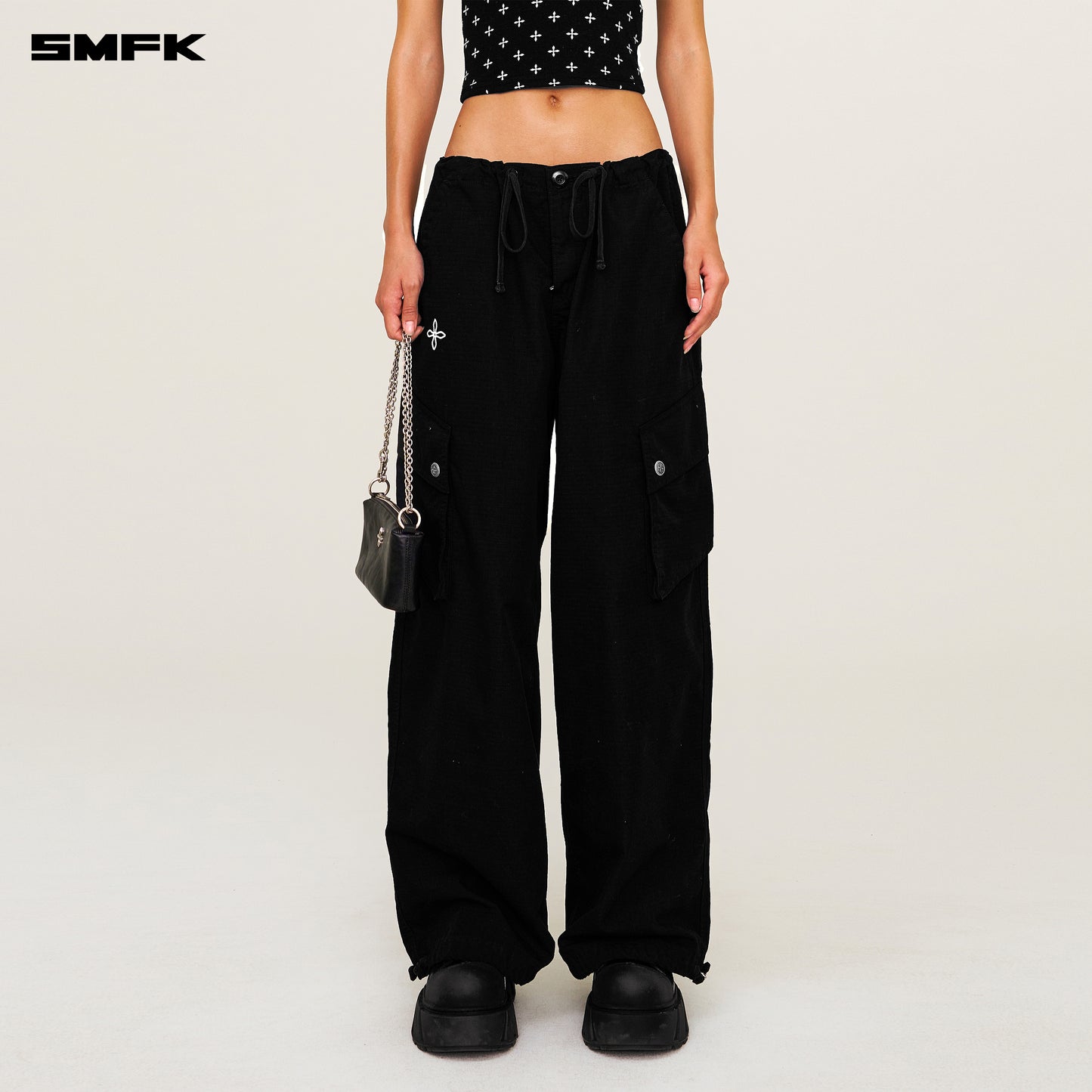 Future Mirage Classic Parachute Pants Wild Black