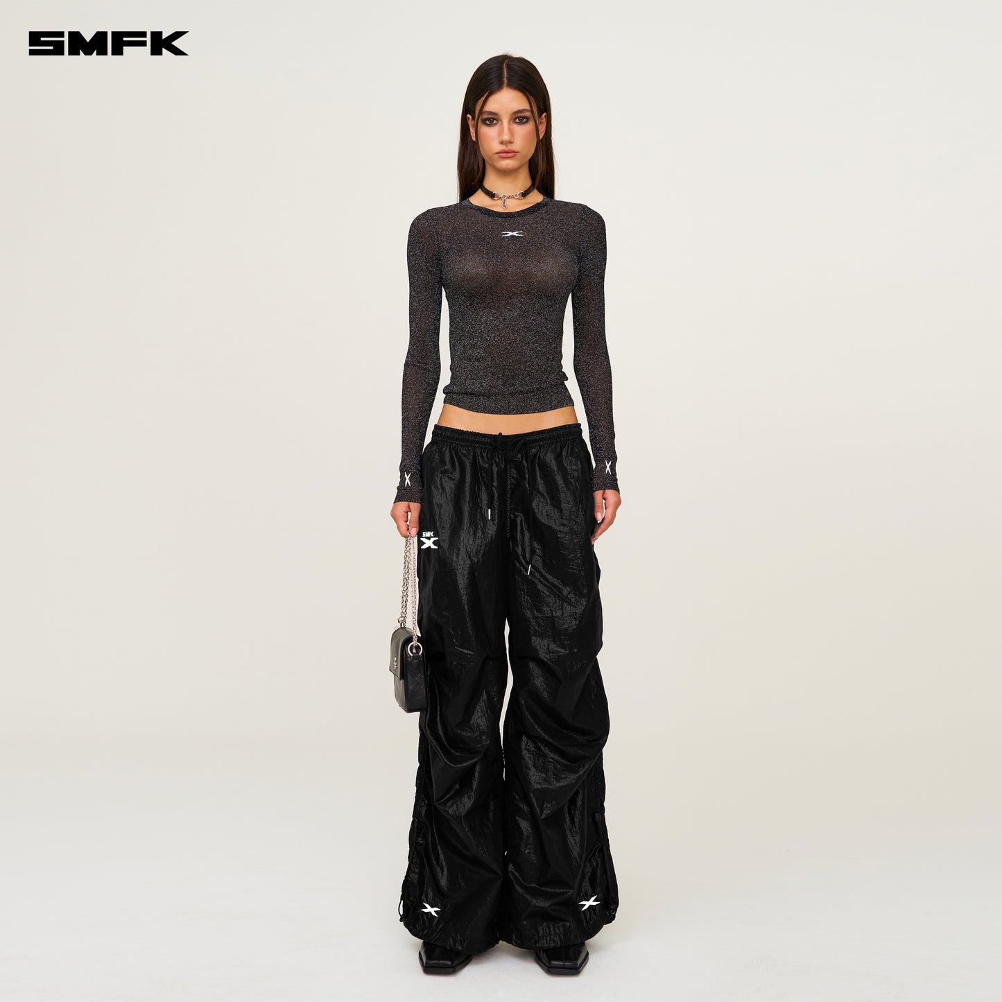 FUTURE Mirage Star Mirage Wide Leg Sweatpants Lightning Black