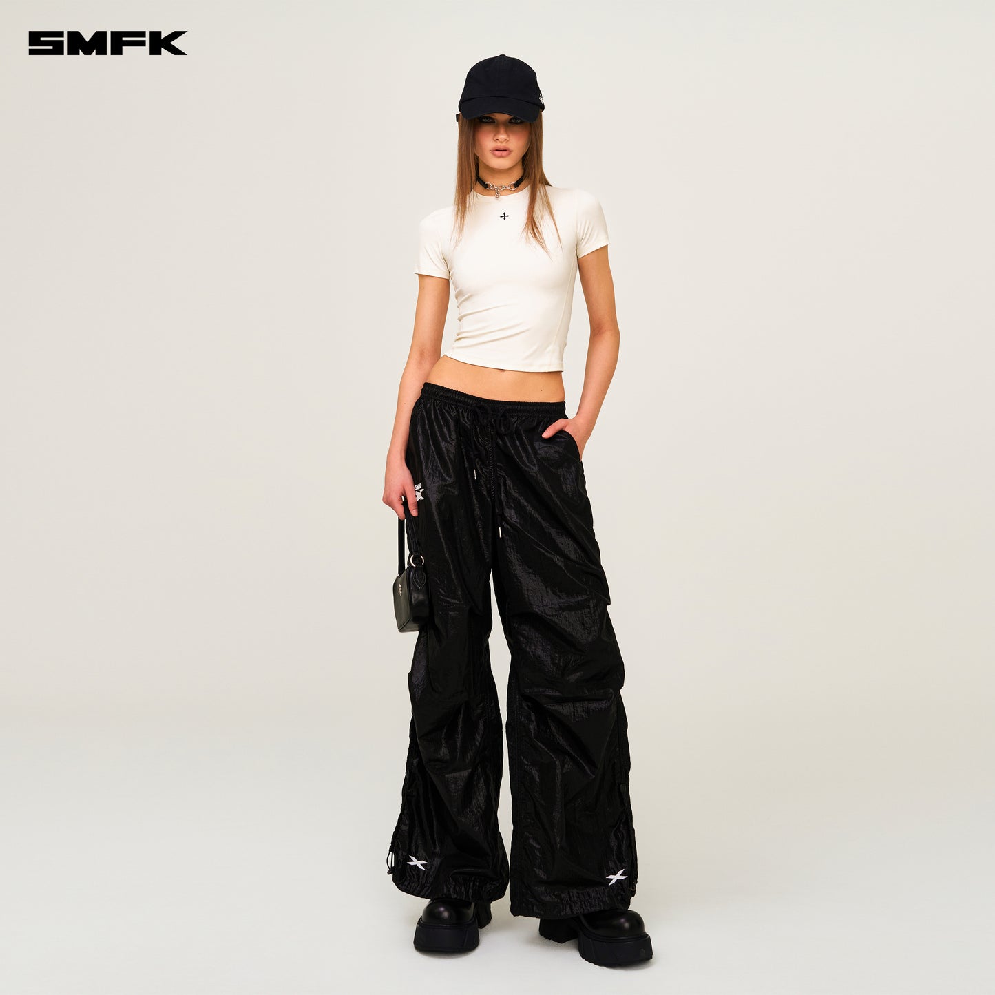 FUTURE Mirage Star Mirage Wide Leg Sweatpants Lightning Black