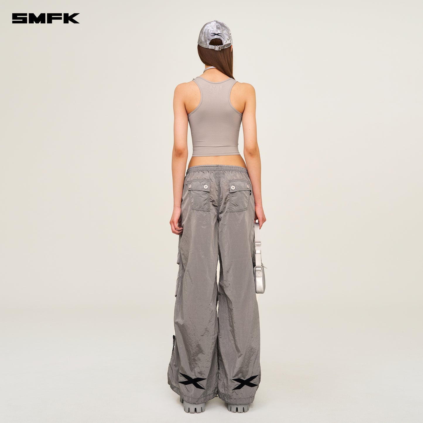 FUTURE Mirage Star Mirage Wide Leg Sweatpants Storm gray