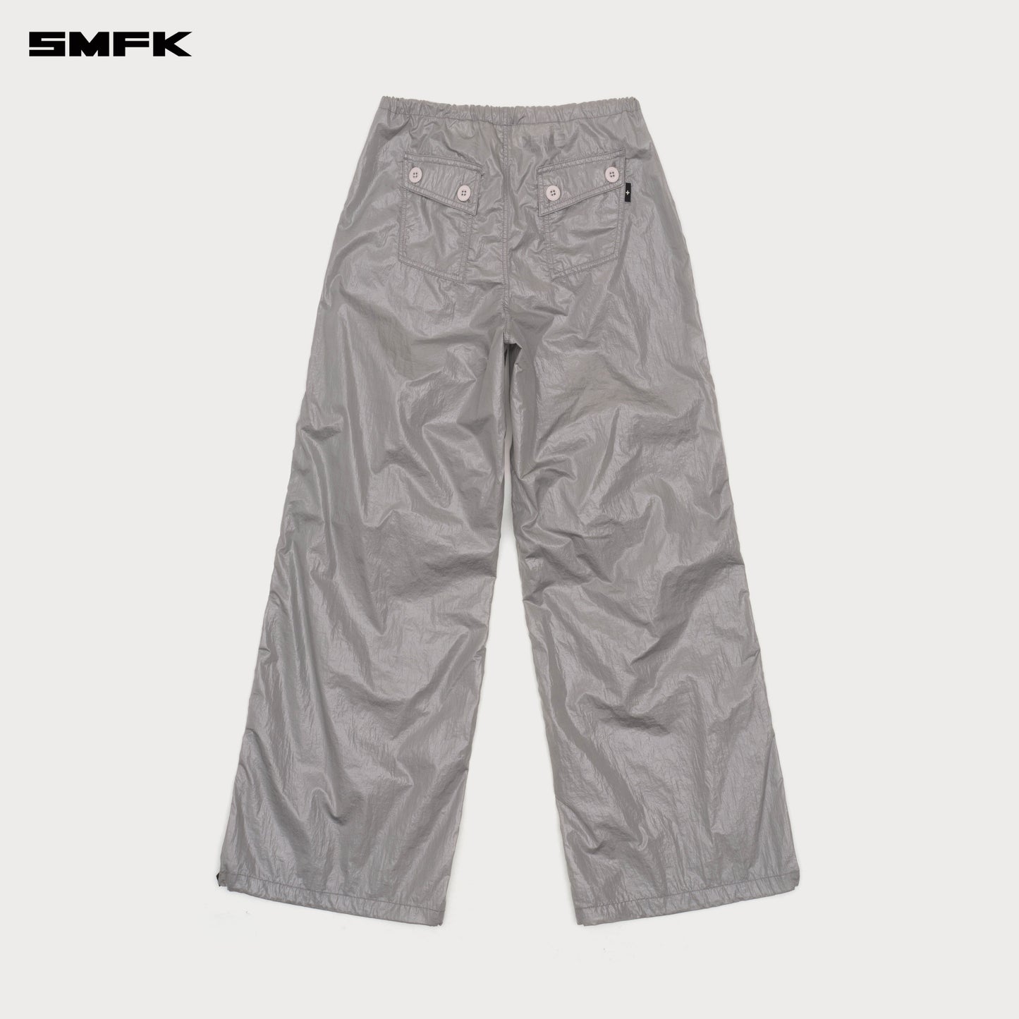 FUTURE Mirage Star Tech Wide Leg Work Pants Moon star Gray