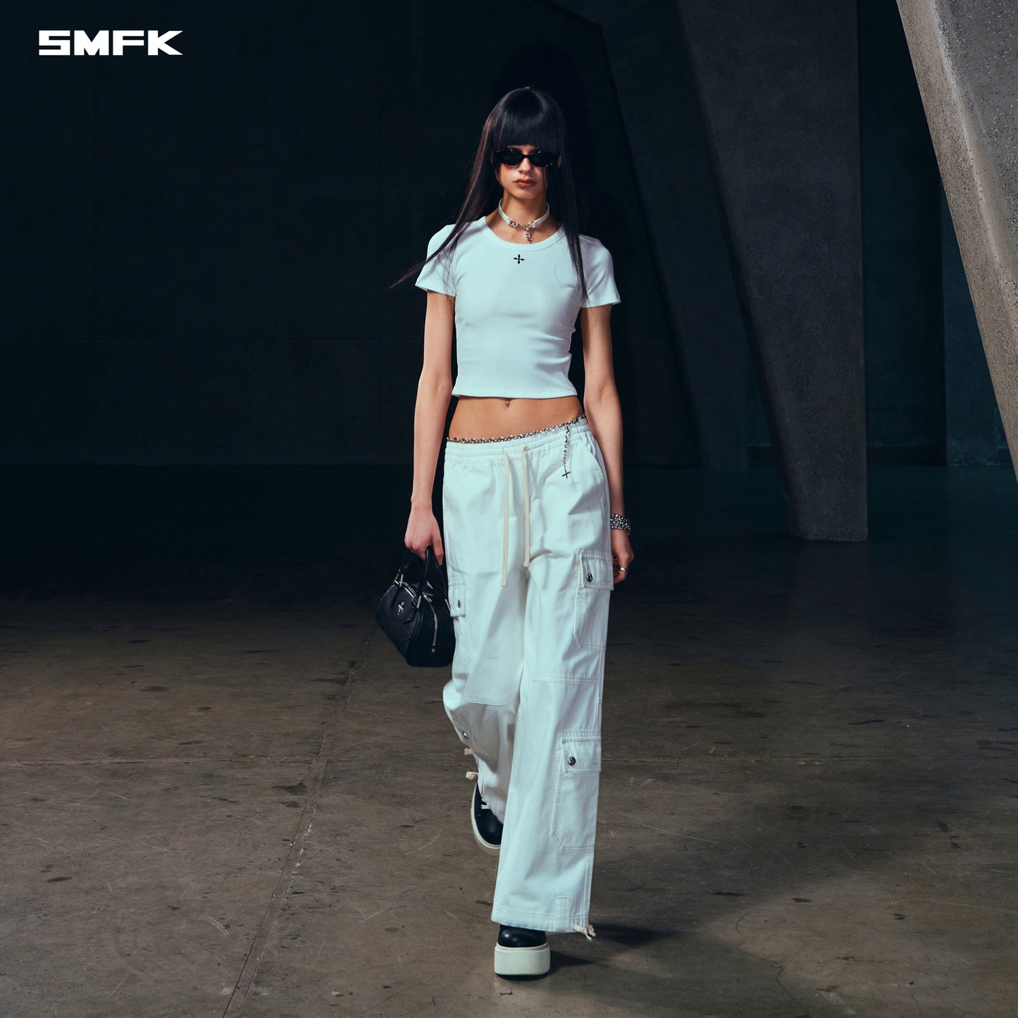 COMPASS MODE RISE-UP STR SPORTS PANTS/COTTON