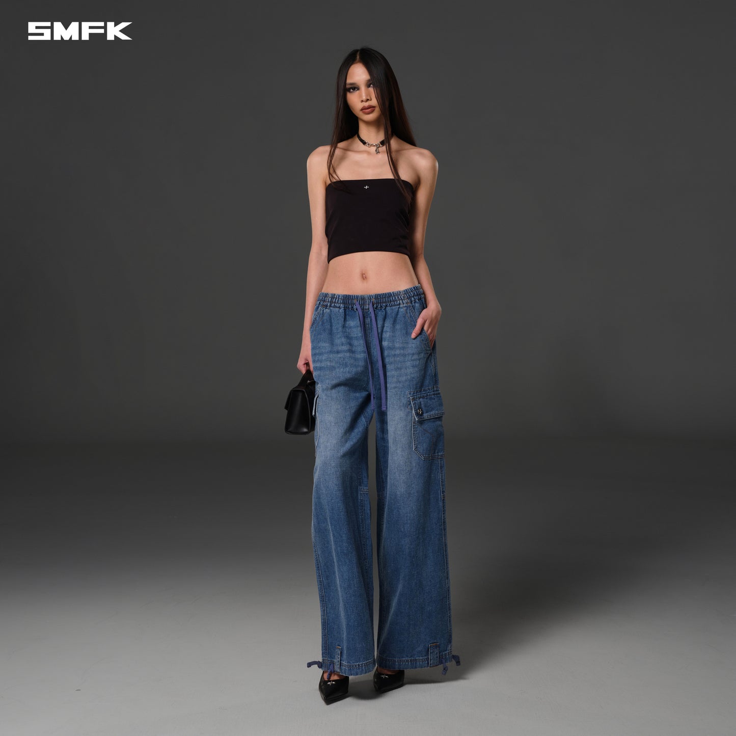 COMPASS ROVE STR SPORTS PANTS/LINEN COTTON JEANS BLUE