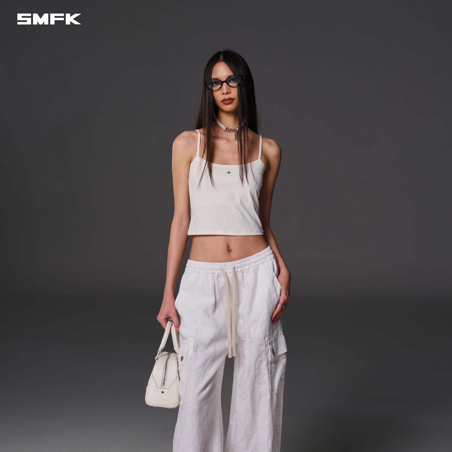 COMPASS ROVE STR SPORTS PANTS/LINEN CLOUD WHITE