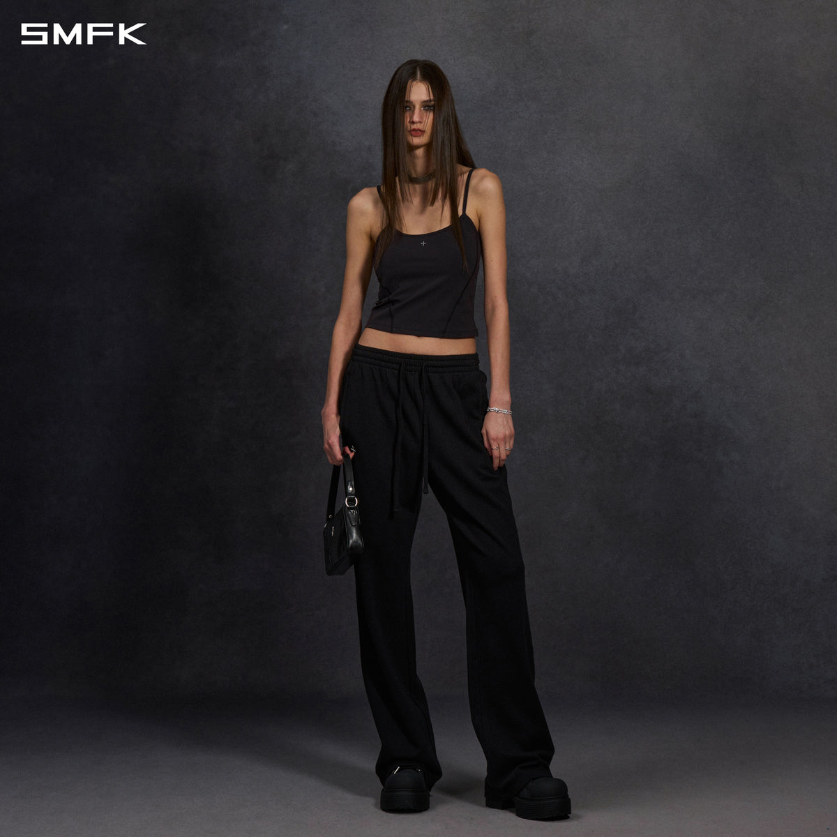 PERMANENT SLIM STRT SPORTS PANTS/COTTON/W