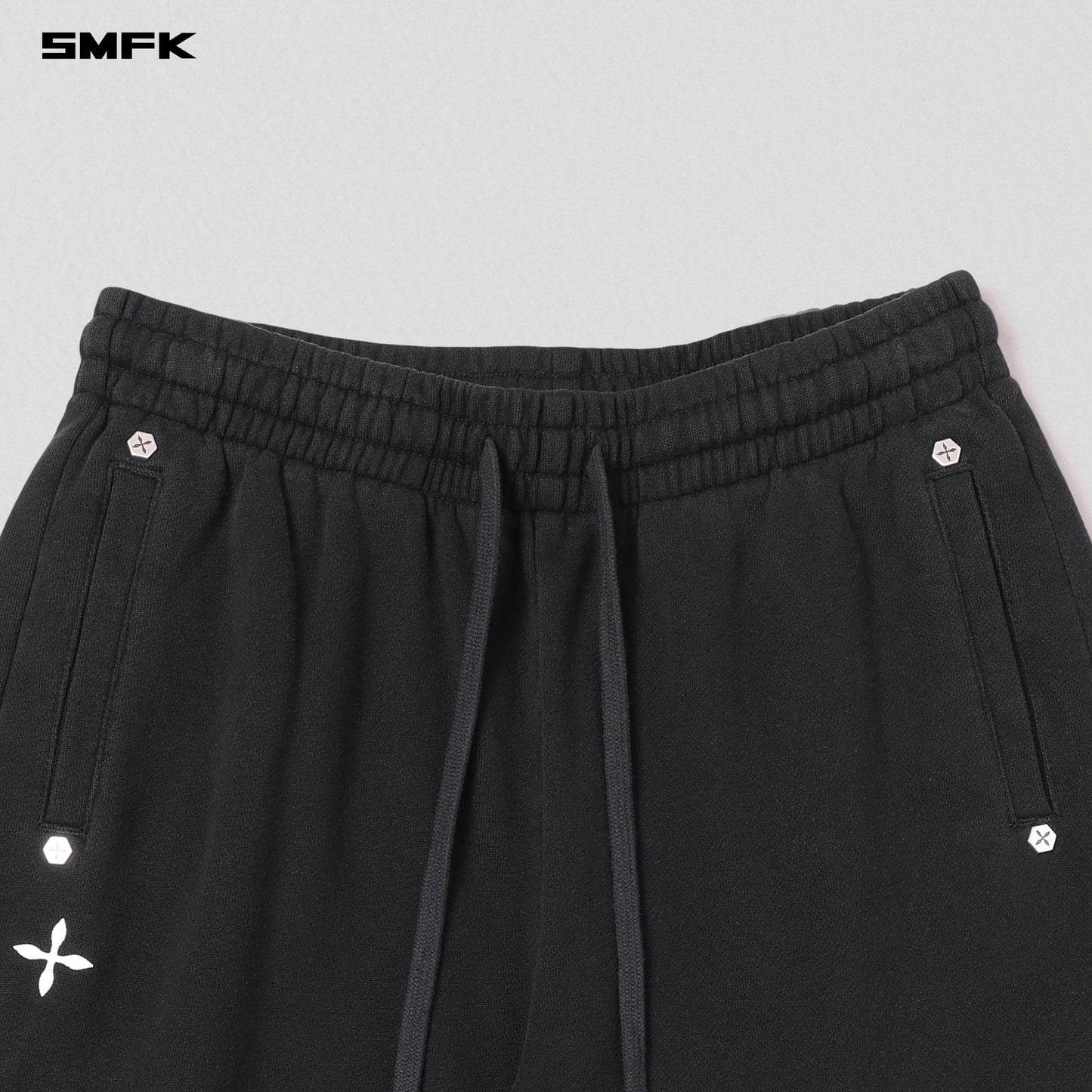 PERMANENT SLIM STRT PANTS/COTTON+WOOL - WILD BLACK