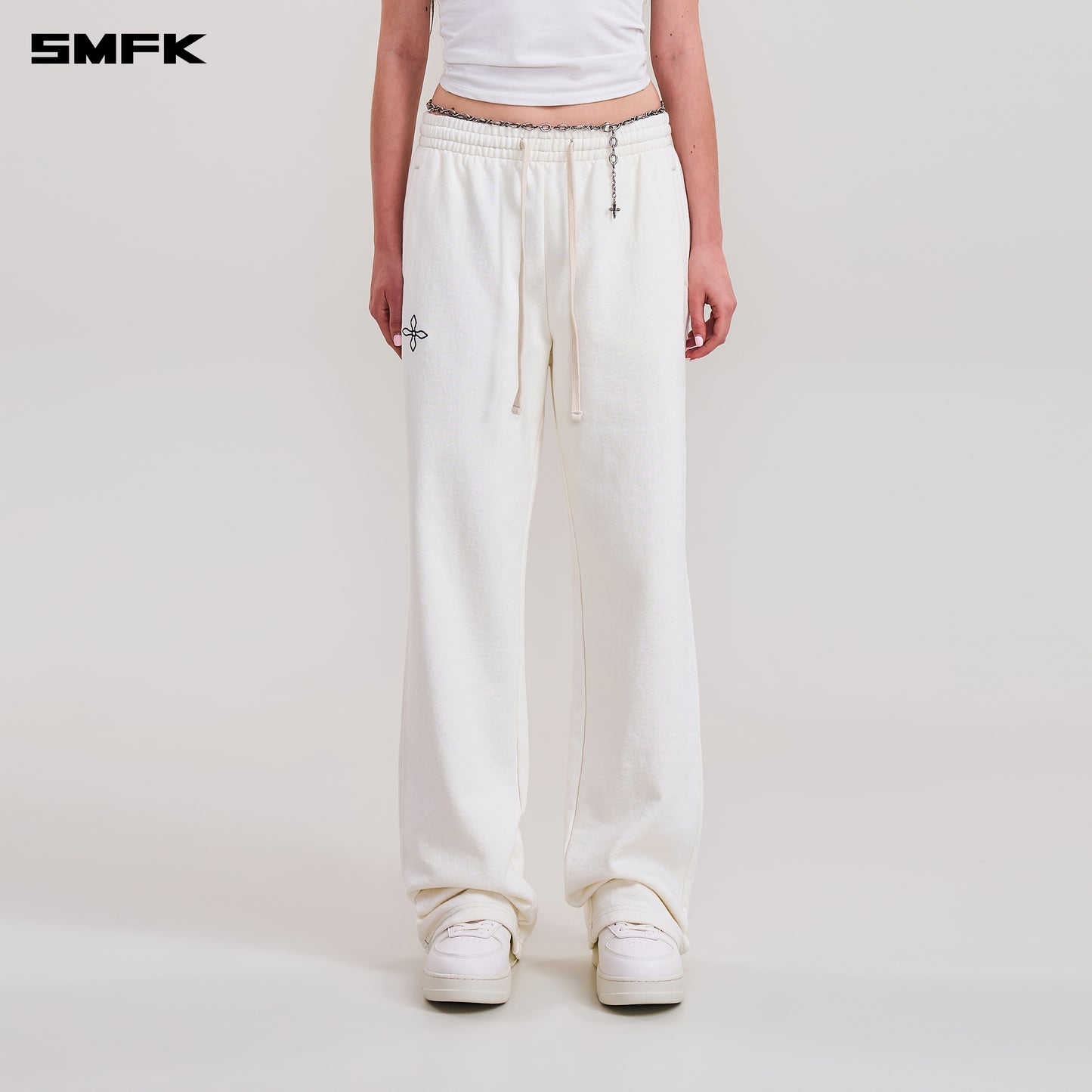 COMPASS MODE STRAIGHT SPORTS PANTS/ SNOW MOUNTAIN WHITE