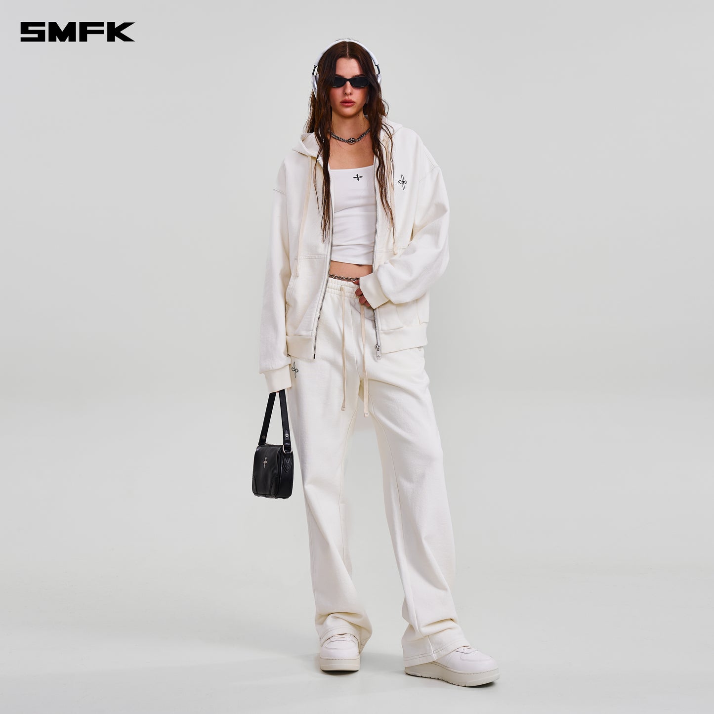 COMPASS MODE STRAIGHT SPORTS PANTS/ SNOW MOUNTAIN WHITE
