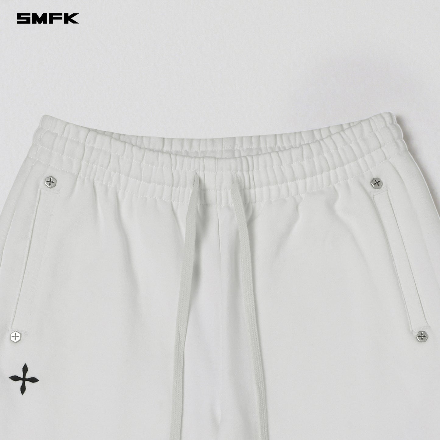 PERMANENT SLIM STRT PANTS/COTTON+WOOL - CLOUD WHITE