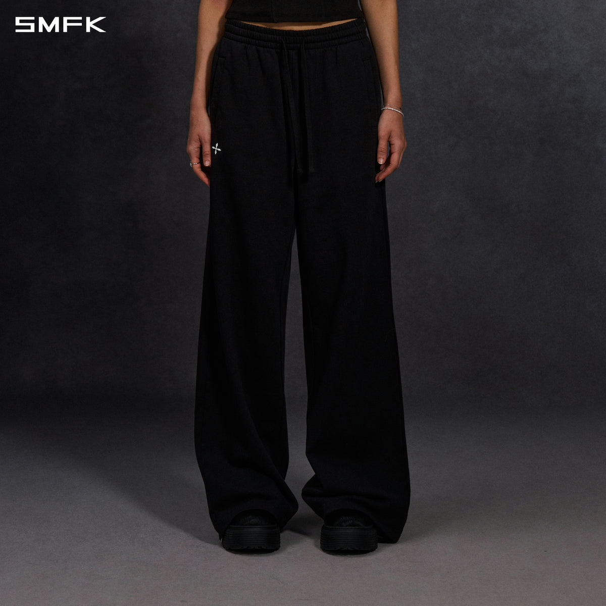 PERMANENT LOOSE STRT PANTS/COTTON/W