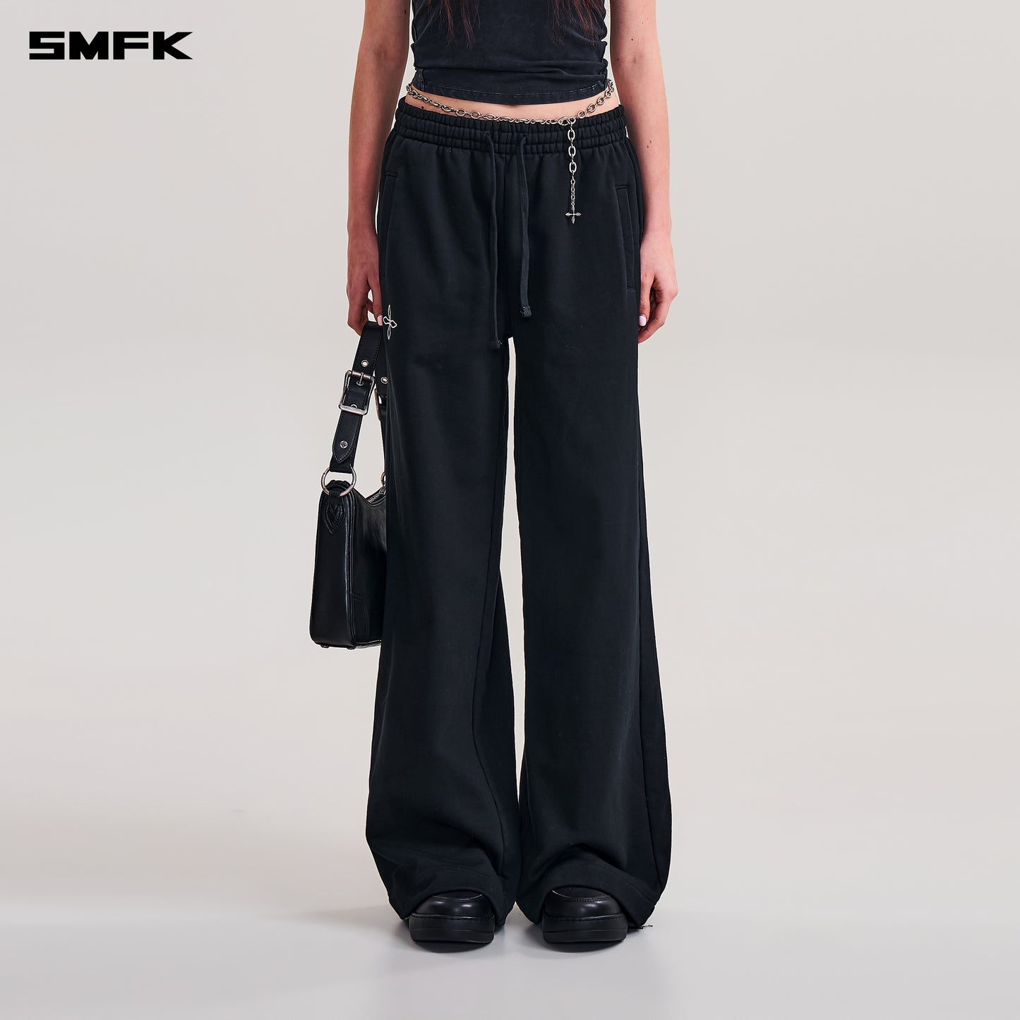 COMPASS MODE TOWER LOOSE SPORTS PANTS/ WILD BLACK