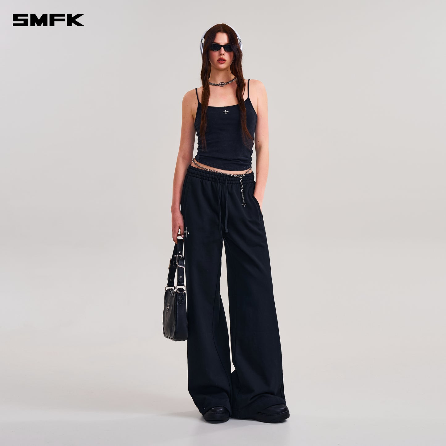 COMPASS MODE TOWER LOOSE SPORTS PANTS/ WILD BLACK