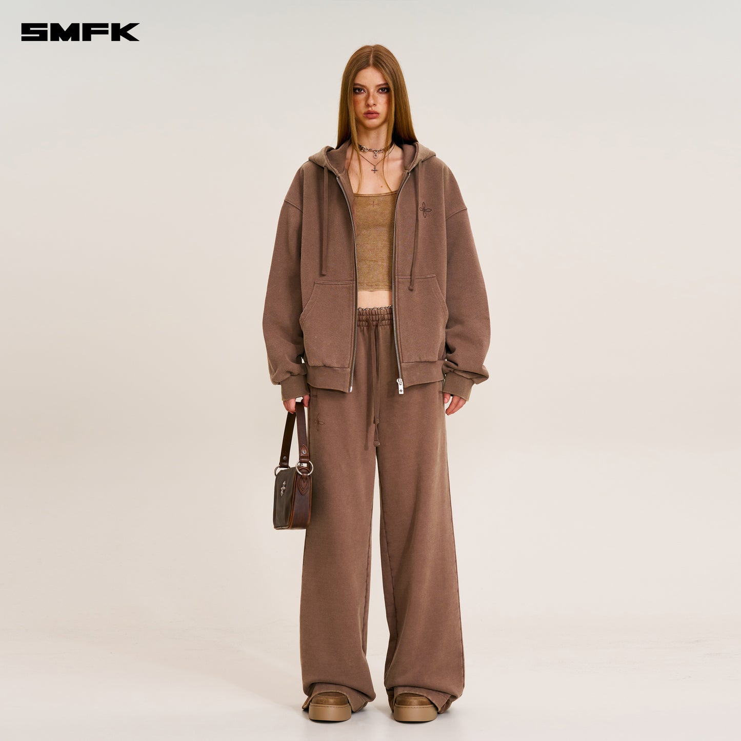 COMPASS MODE TOWER LOOSE SPORTS PANTS/ WILD HORSE BROWN