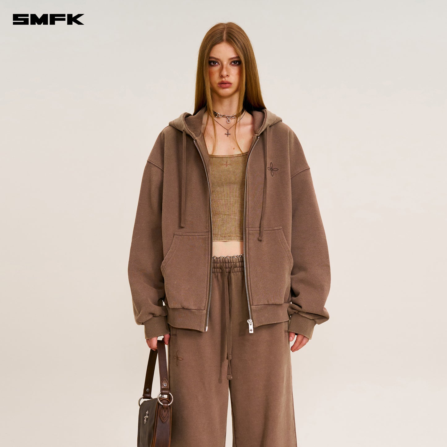 COMPASS MODE TOWER LOOSE SPORTS PANTS/ WILD HORSE BROWN