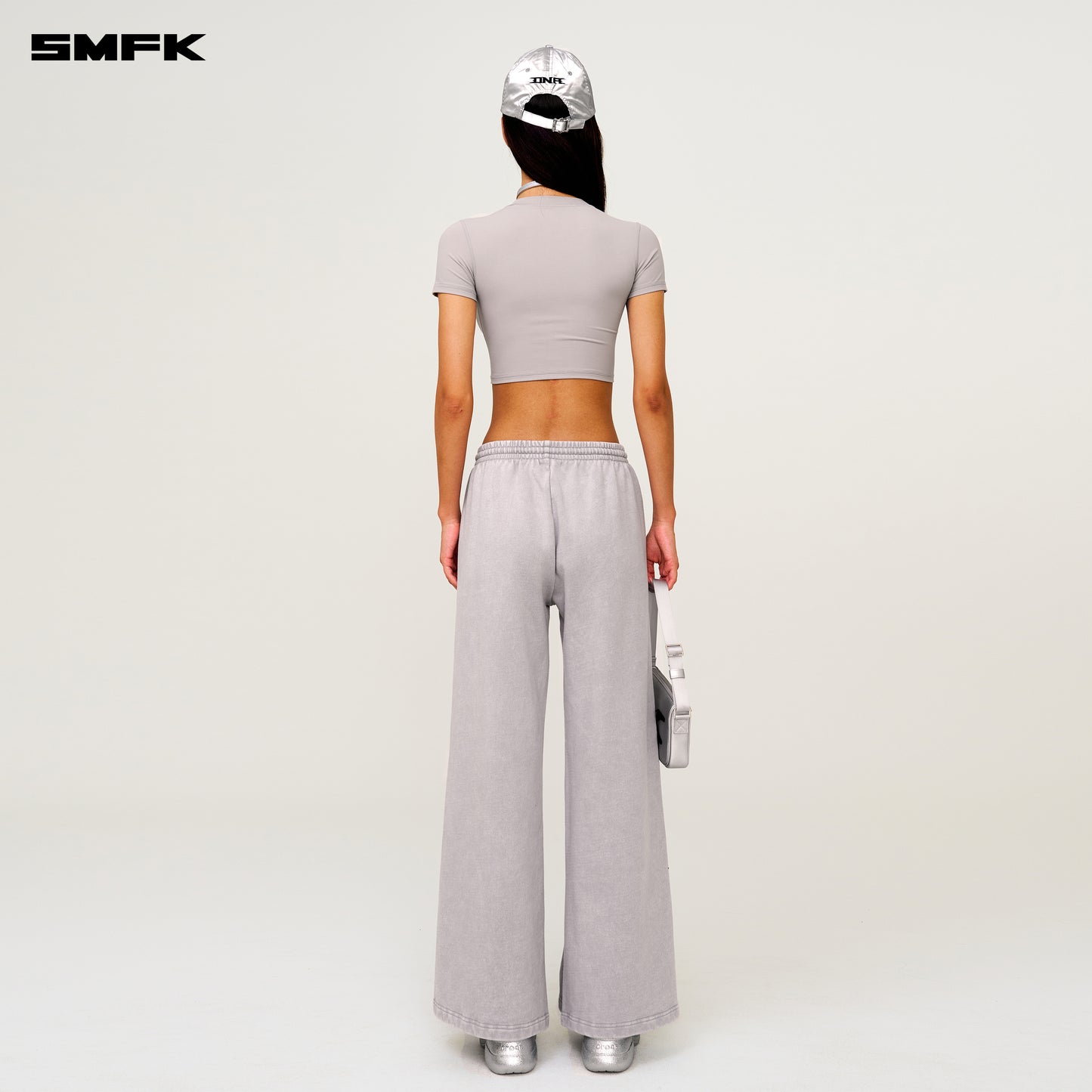 FUTURE Genetics Wide Leg Sweatpants Dusty Gray