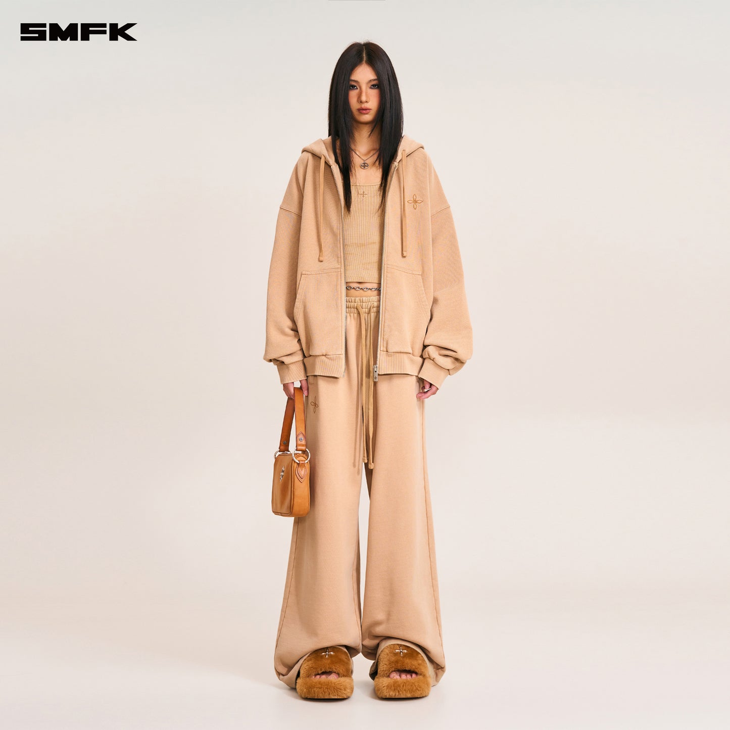 COMPASS MODE TOWER LOOSE SPORTS PANTS/ SAND