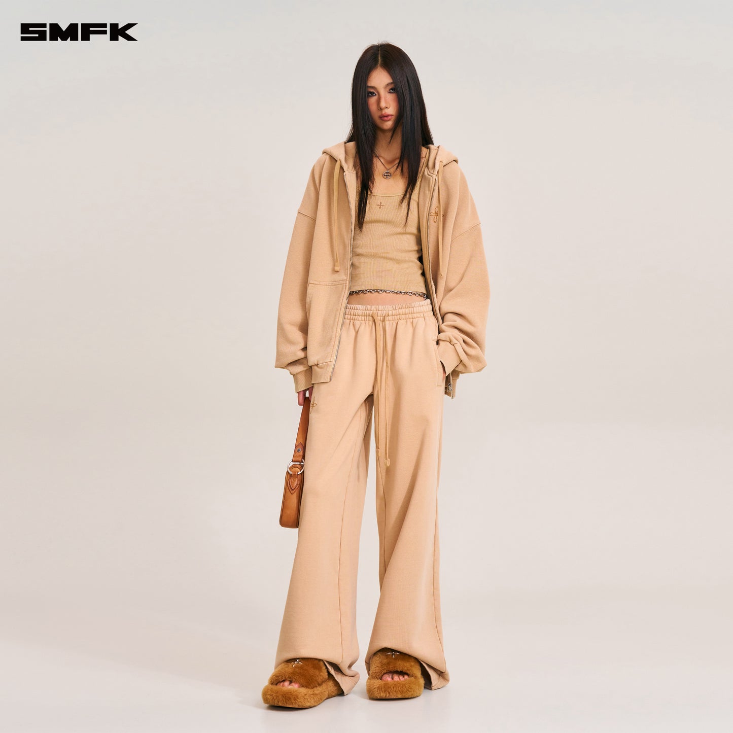 COMPASS MODE TOWER LOOSE SPORTS PANTS/ SAND