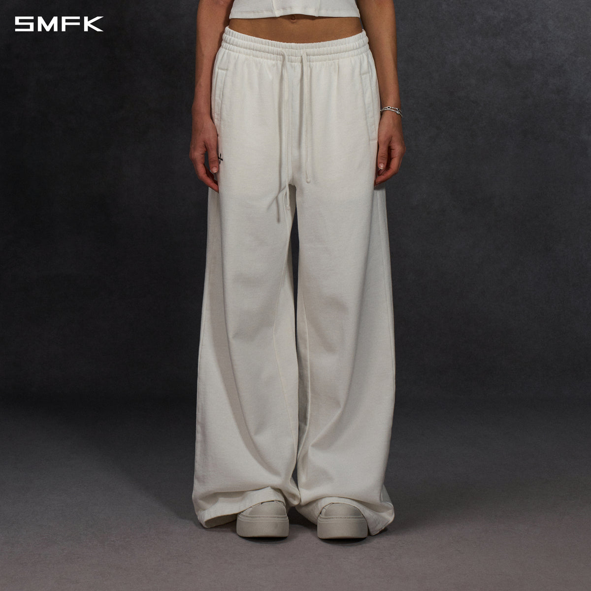 PERMANENT LOOSE STRT PANTS/COTTON/W
