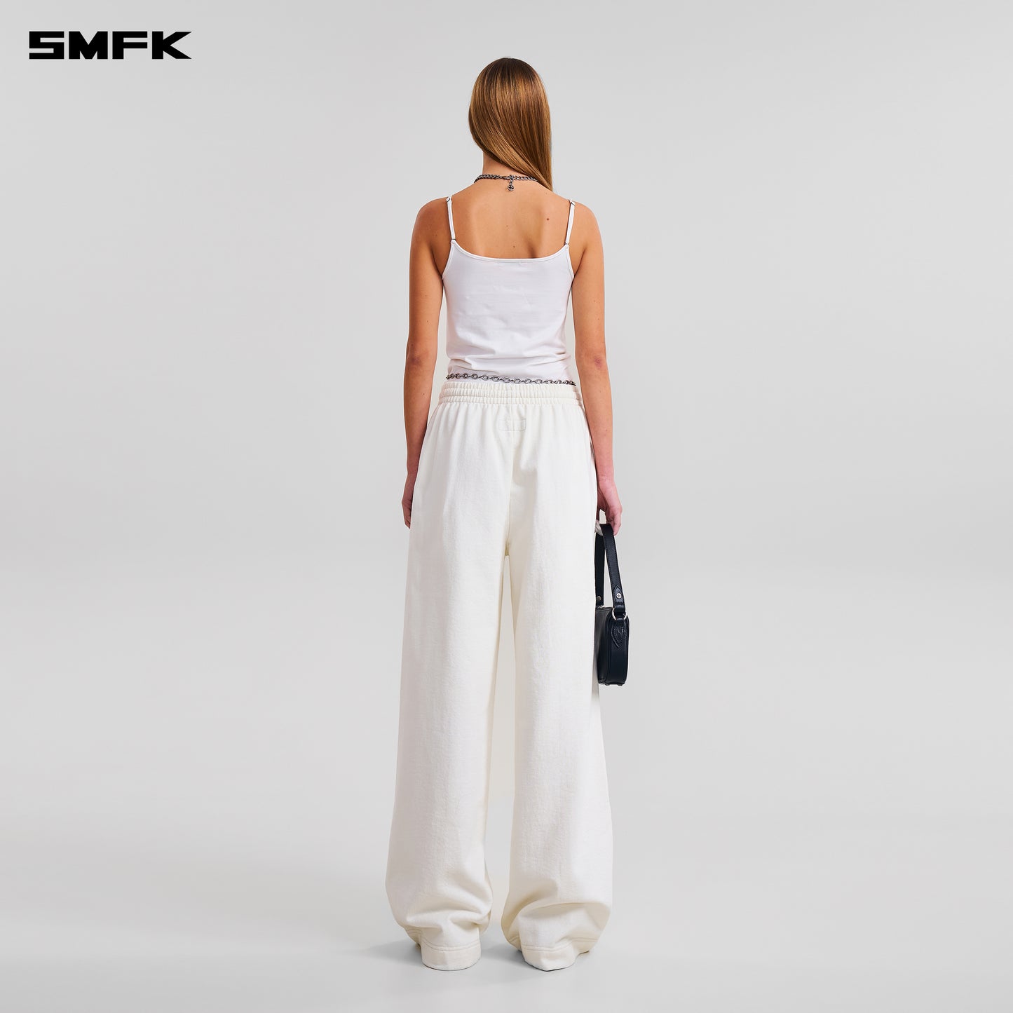 COMPASS MODE TOWER LOOSE SPORTS PANTS/ SNOW MOUNTAIN WHITE
