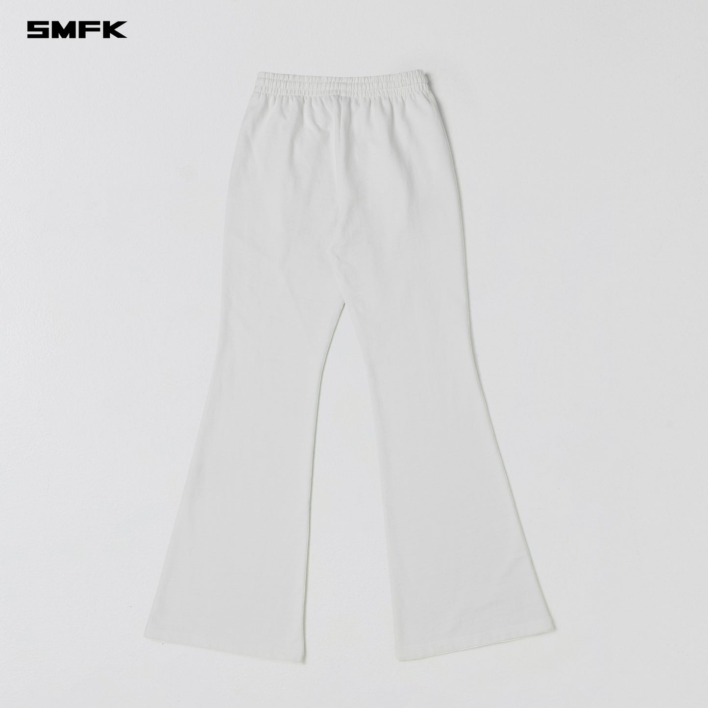PERMANENT SLIM FLARED PANTS/COTTON+WOOL - CLOUD WHITE