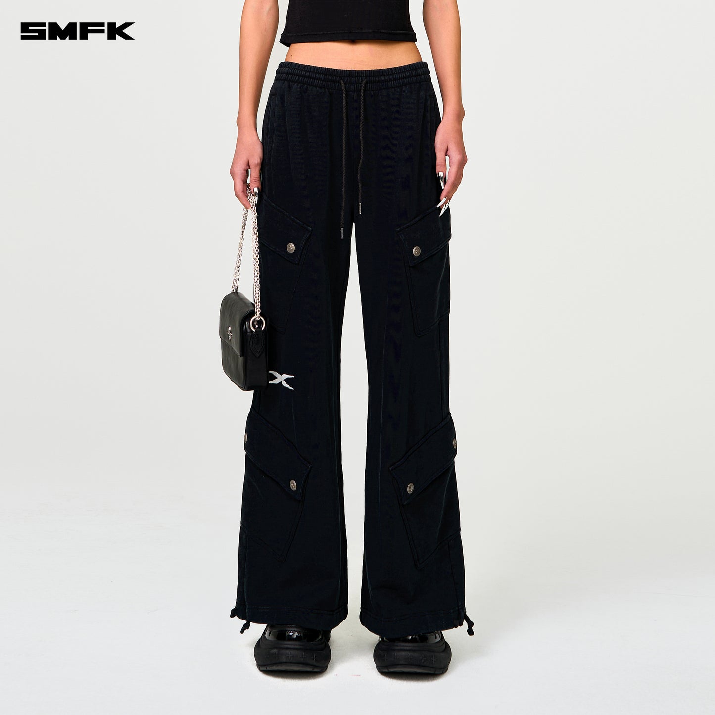 FUTURE Genetic Enhanced Wide Leg Sweatpants - Wilderness Black