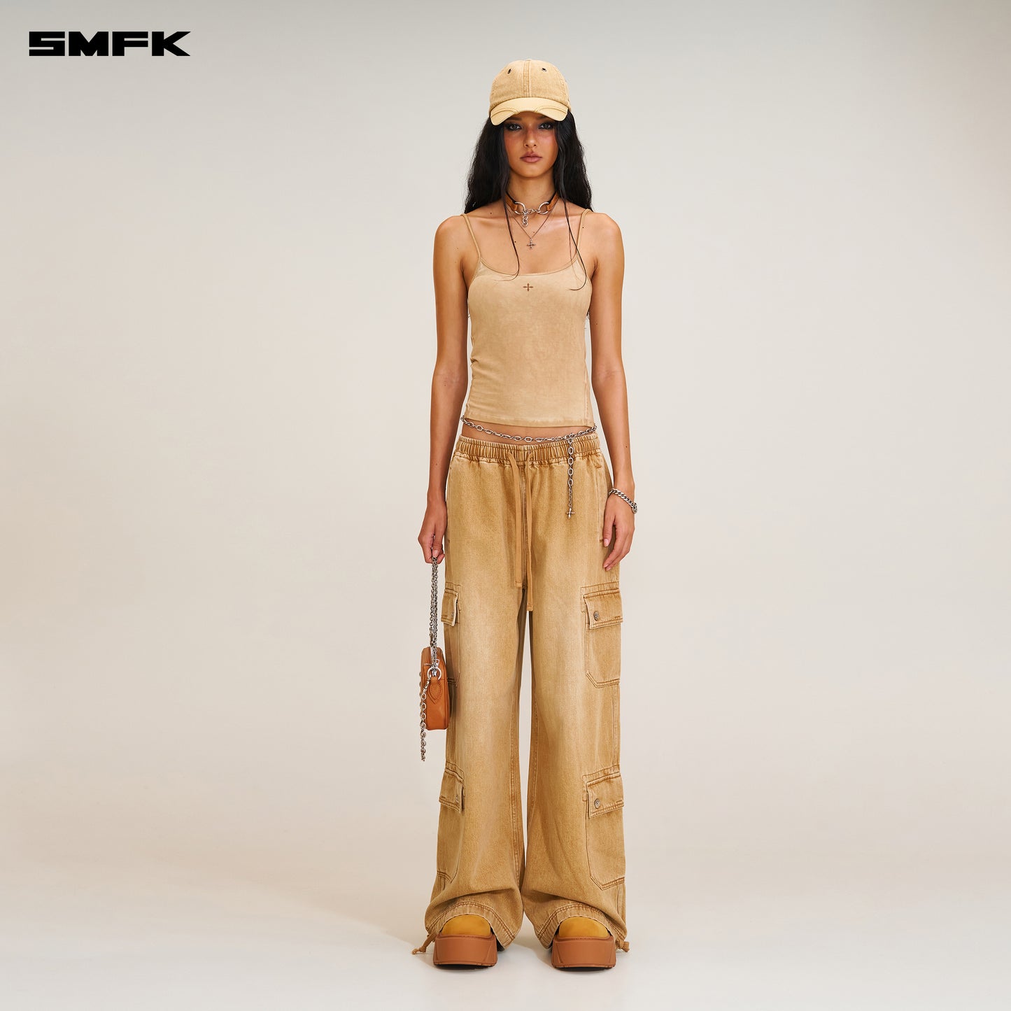 COMPASS MODE TOWER DENIM SPORTS PANTS / GRASSLAND KHAKI