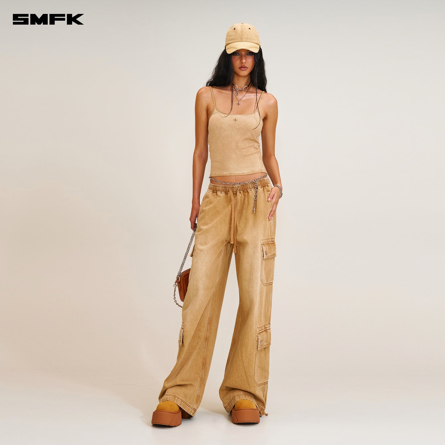 COMPASS MODE TOWER DENIM SPORTS PANTS / GRASSLAND KHAKI