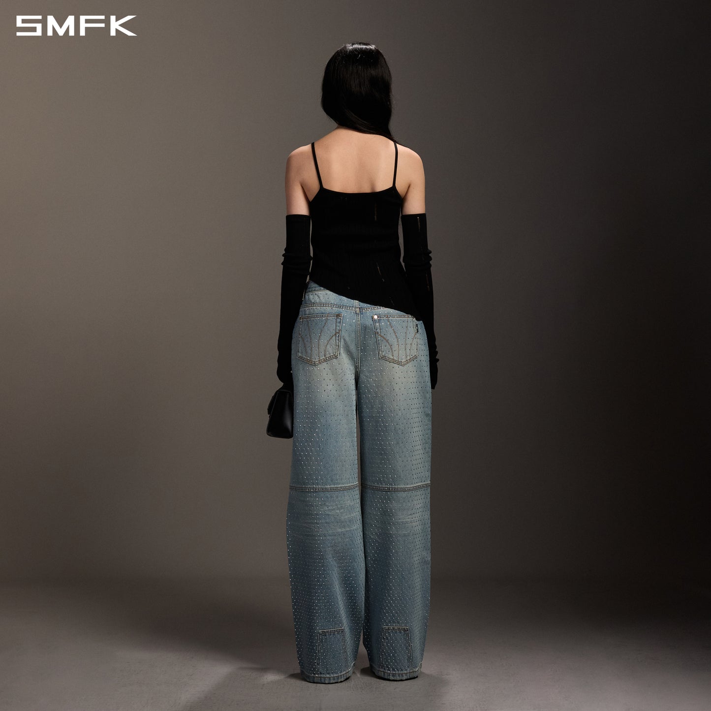 MIRAGE MODE DIAMOND STRT DENIM PANTS/COTTON/W DENIM BLUE DIAMOND